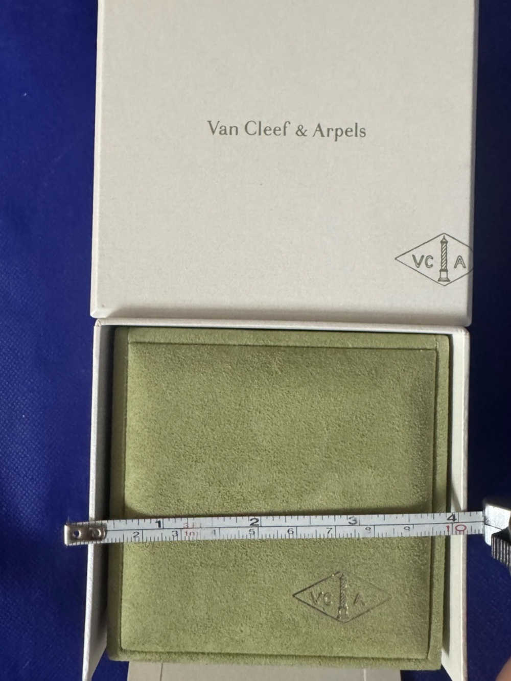 Van Cleef & Arpels 💯% Authentic luxury Green Velvety Jewelry or storage Box Set - Picture 6 of 12